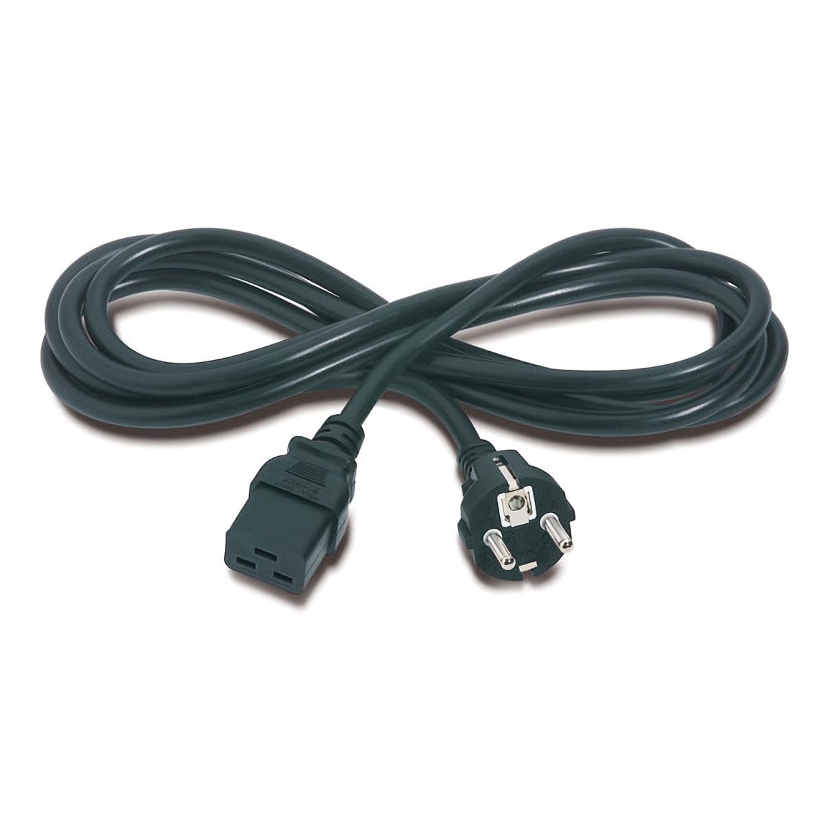 Power Cord Iec 320 C19 To Schuko Cee 7 / Eu1-16p 2.5m
