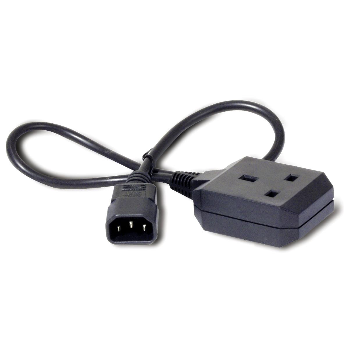 Power Cord Iec 320 C14 To Uk Receptacle