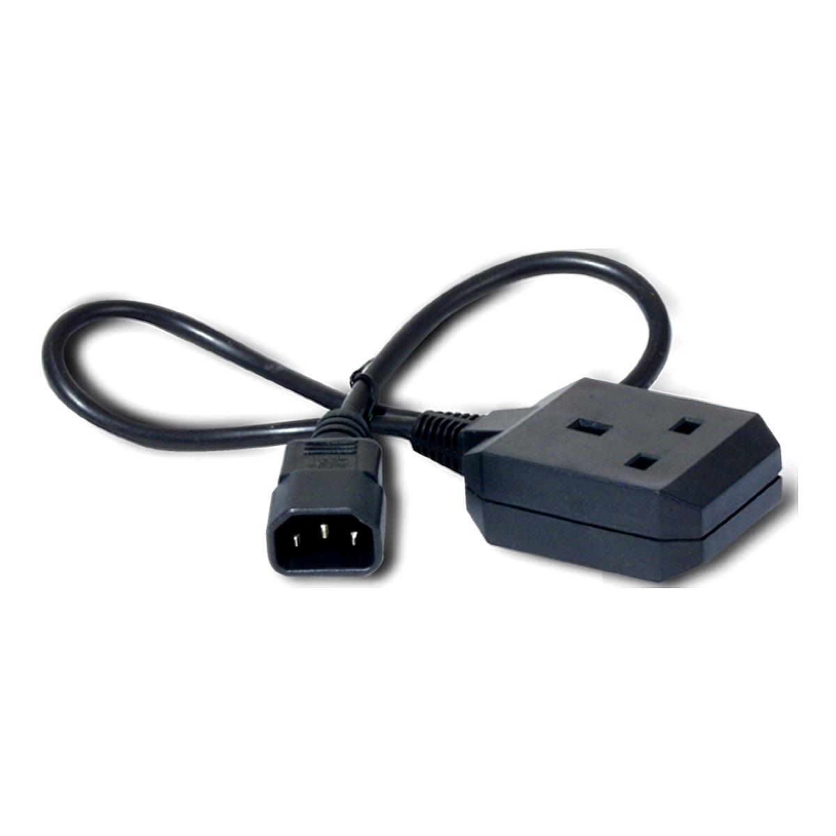 Power Cord Iec 320 C14 To Uk Receptacle