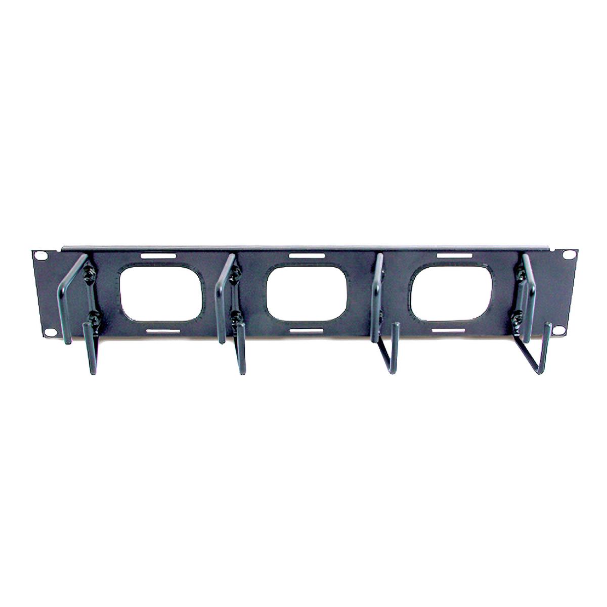Netshelter Rack 2u Horizontal Cable Organizer W/ Pass-thru Black