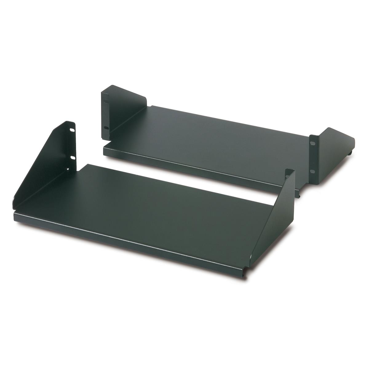 Netshelter Double Sided Fixed Shelf For 2 Post Rack 250 Lbs Black