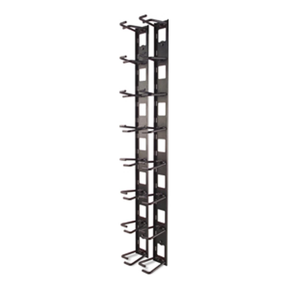 Vertical Cable Organizer/ 8 Cable Rings Zero U (qty. 2)