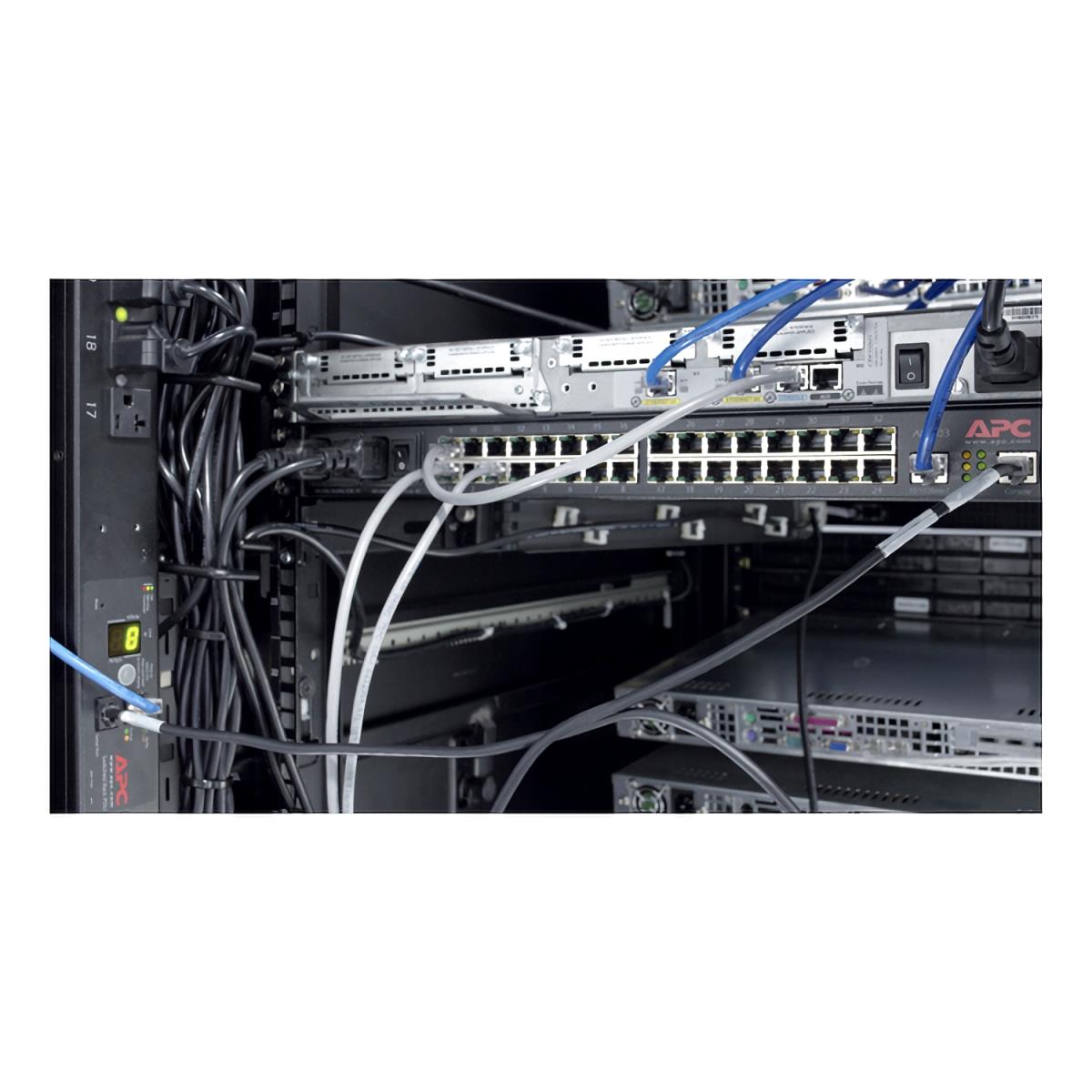 Vertical Cable Organizer/ 8 Cable Rings Zero U (qty. 2)