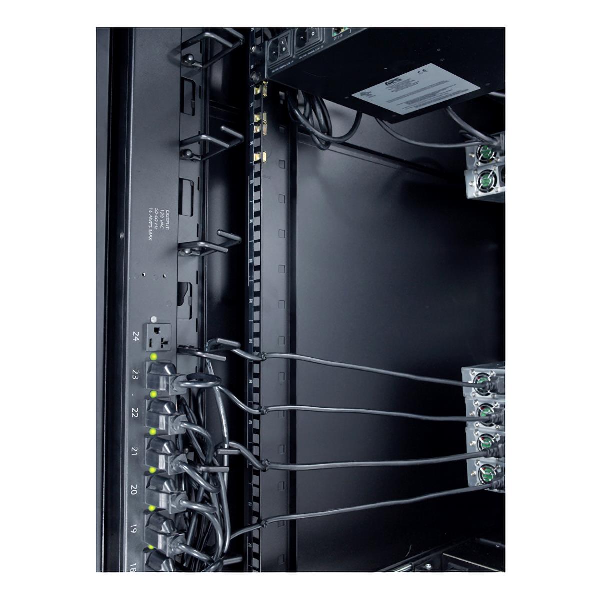 Vertical Cable Organizer/ 8 Cable Rings Zero U (qty. 2)