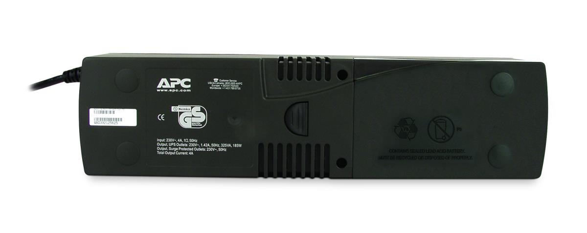 Back UPS Surgearrest + Battery Backup 230v 185w/325va German