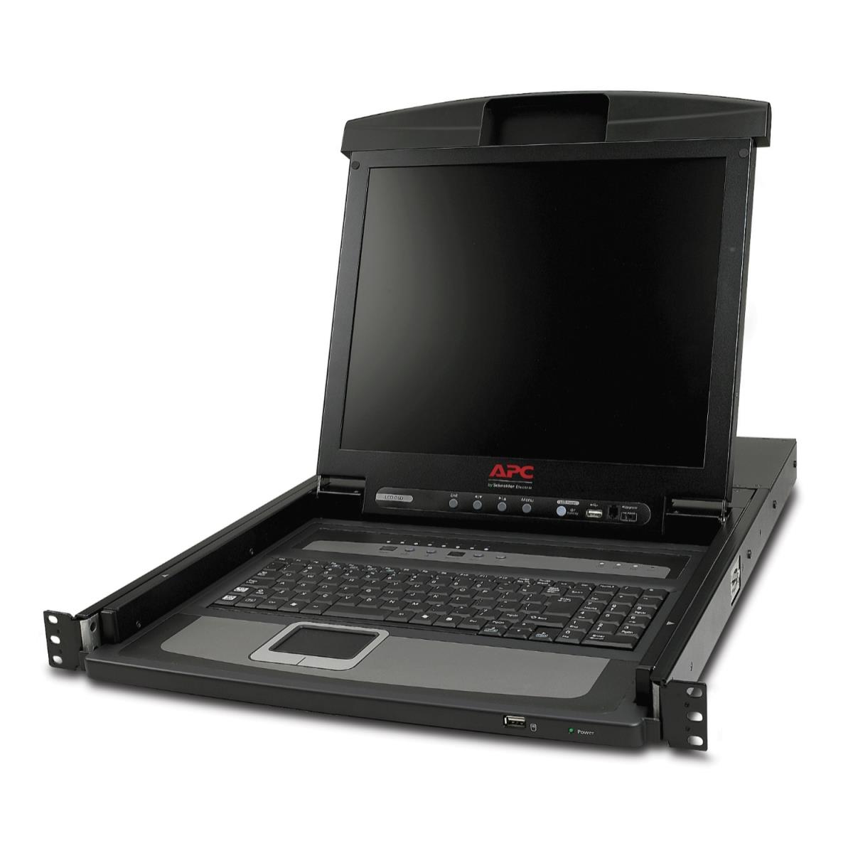 Rack LCD Console 17in with Integrated 8 Port Analog KVM Switch
