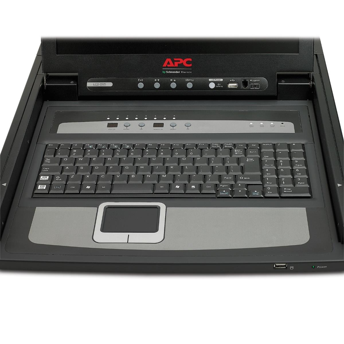 Rack LCD Console 17in with Integrated 8 Port Analog KVM Switch