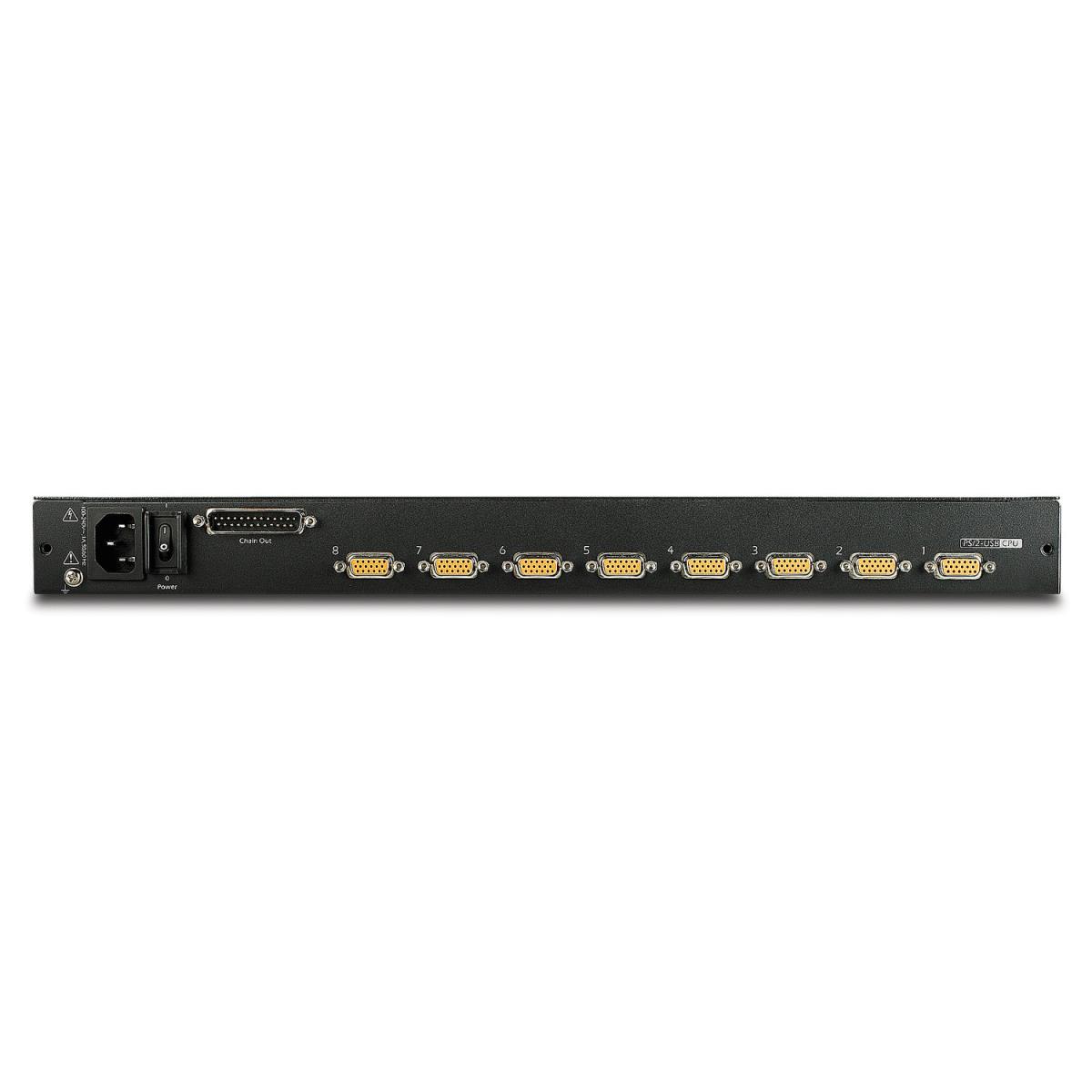 Rack LCD Console 17in with Integrated 8 Port Analog KVM Switch