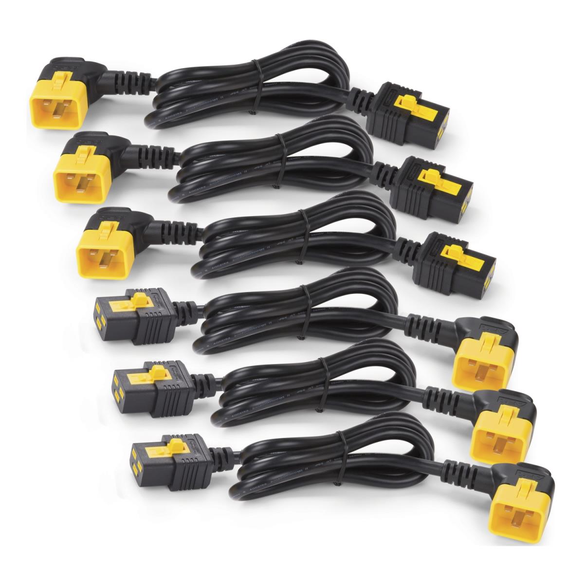Power Cord Kit (6 Ea)/ Locking/ C19 To C20 (90 Degree) - 1.8m