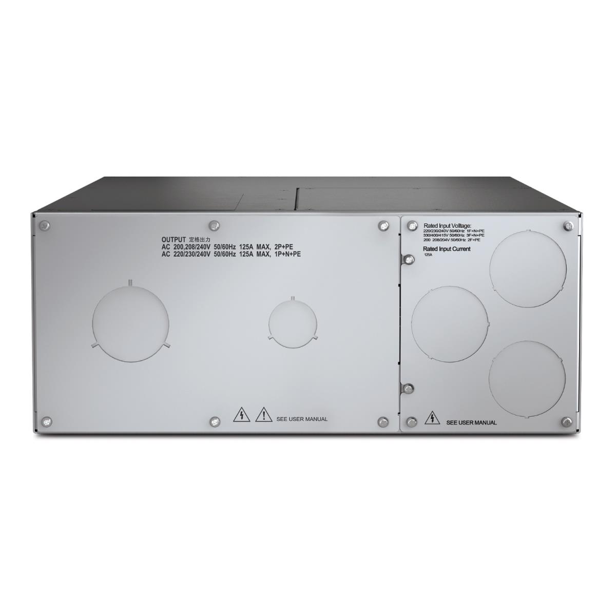 Service Bypass Panel 200/208/230/240v 125a Hw Input/ Output