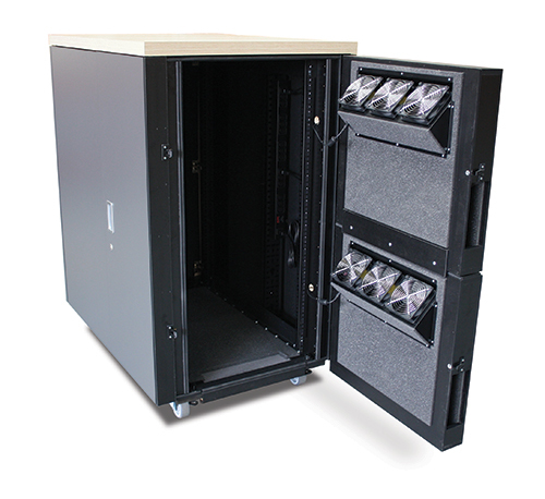 NetShelter CX 24U Secure Soundproof Server Room in a Box Enclosure International