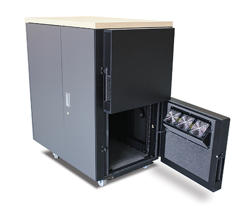 NetShelter CX 24U Secure Soundproof Server Room in a Box Enclosure International