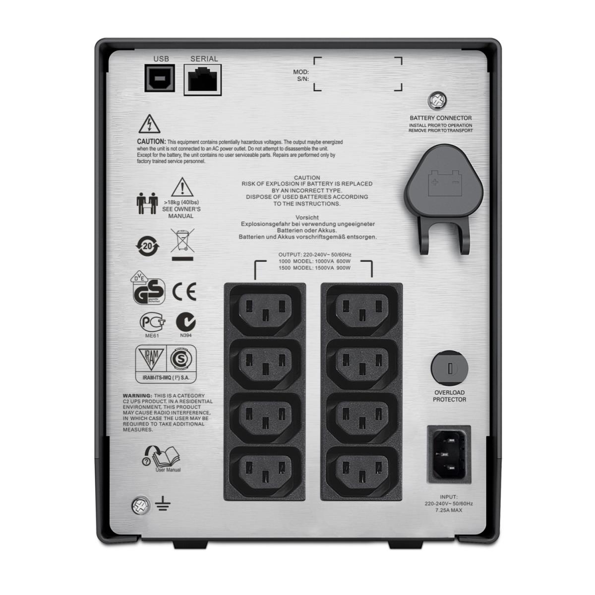 Smart-UPS C 1000VA 600W LCD 230V