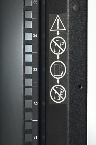 NetShelter SX 48U 600mm Wide x 1070mm Deep Enclosure Without Doors Black