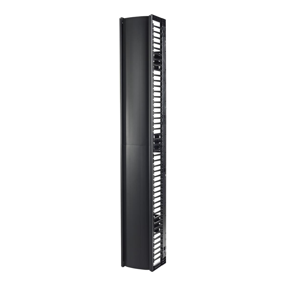 Valueline, Vertical Cable Manager for 2 & 4 Post Racks, 84in H X 12in W, Single-Sided with Door