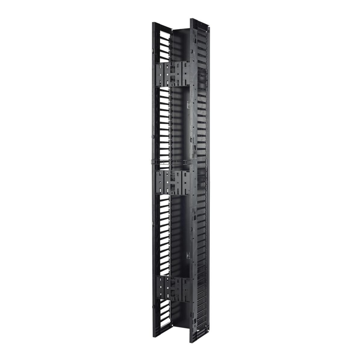 Valueline, Vertical Cable Manager for 2 & 4 Post Racks, 84in H X 12in W, Single-Sided with Door