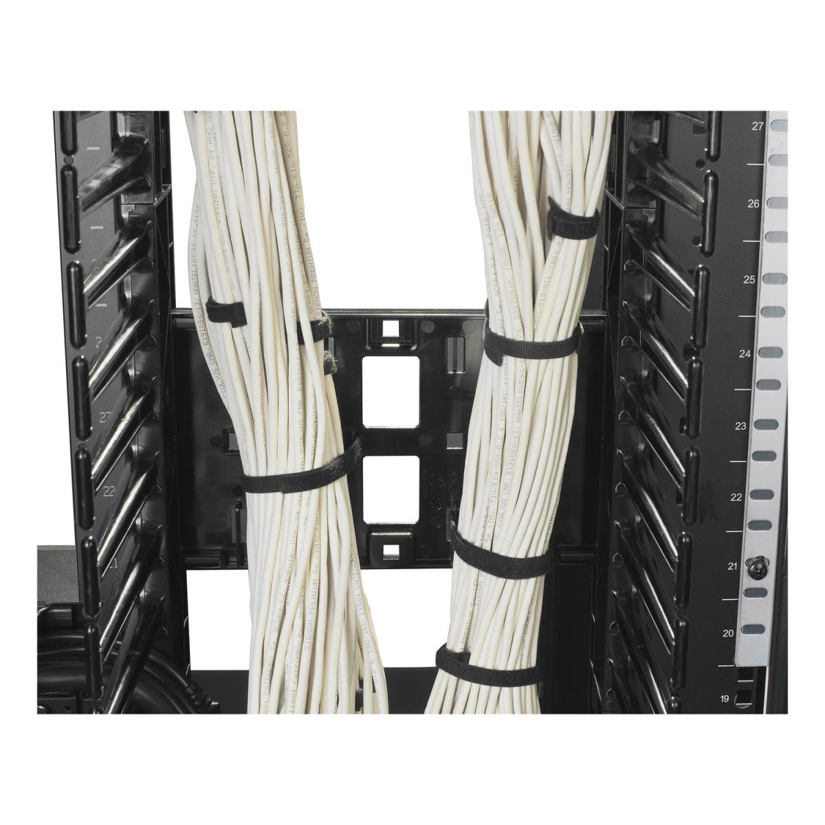 Valueline, Vertical Cable Manager for 2 & 4 Post Racks, 84in H X 12in W, Single-Sided with Door