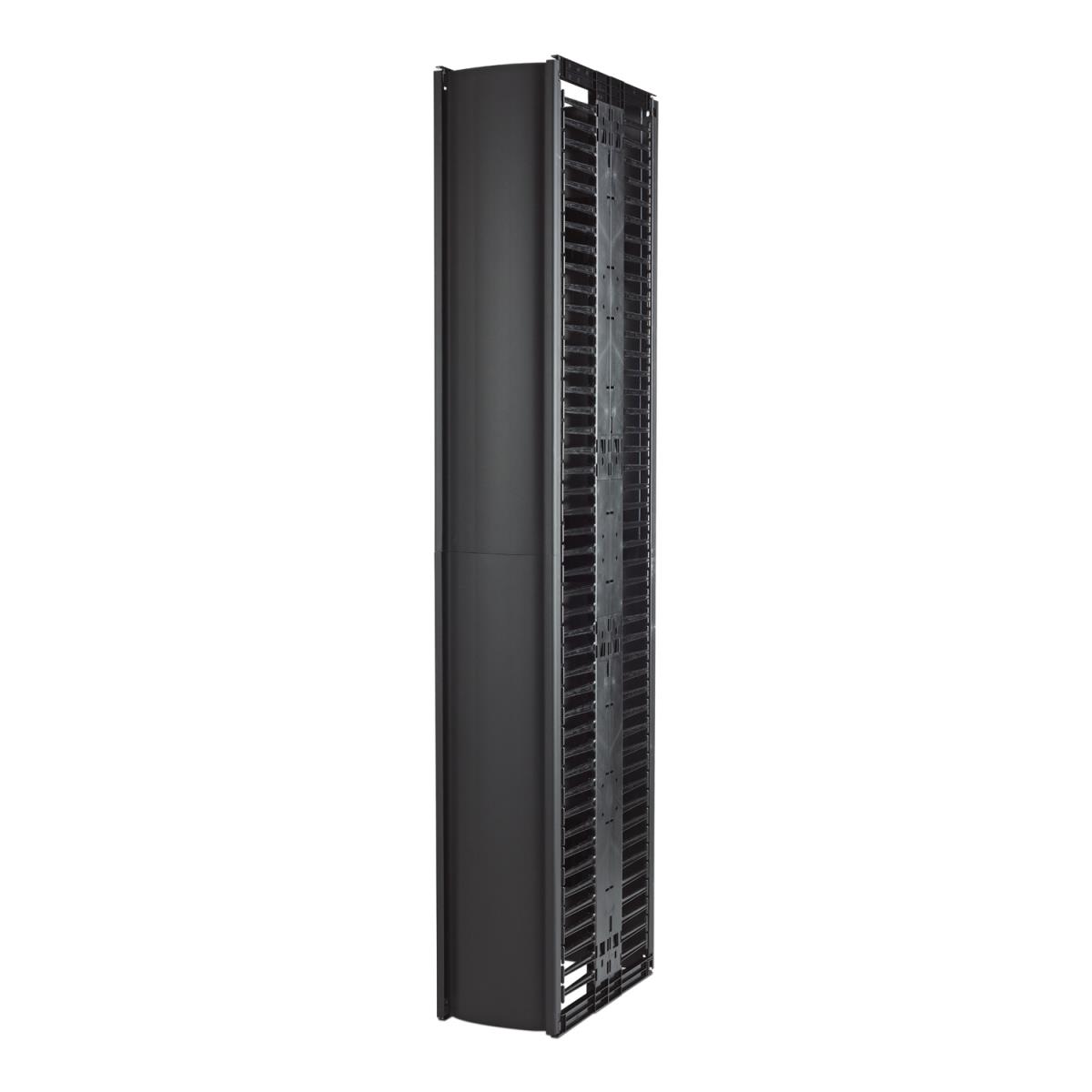 Valueline, Vertical Cable Manager for 2 & 4 Post Racks, 84in H X 12in W, Double-Sided with Doors