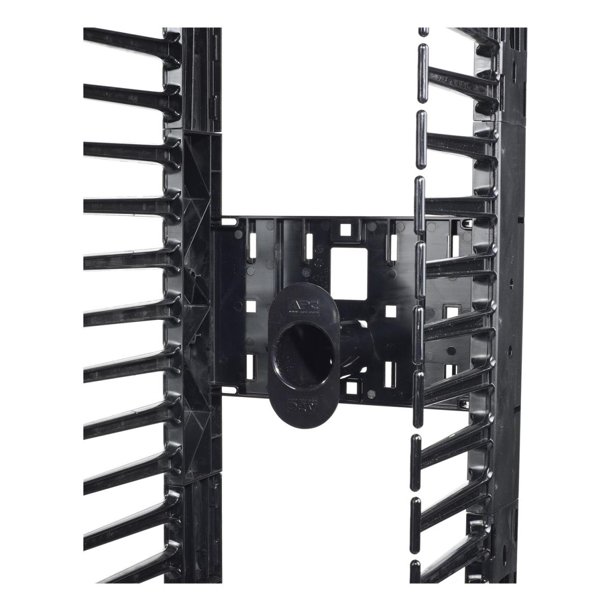 Valueline, Vertical Cable Manager for 2 & 4 Post Racks, 84in H X 12in W, Double-Sided with Doors