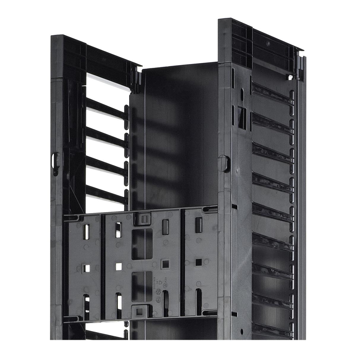 Valueline, Vertical Cable Manager for 2 & 4 Post Racks, 84in H X 12in W, Double-Sided with Doors