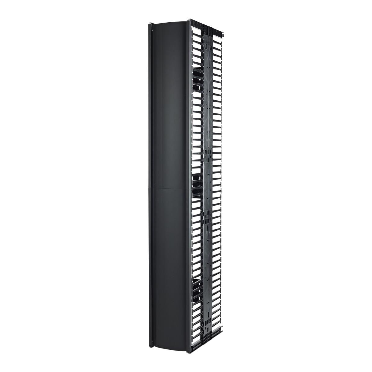 Valueline, Vertical Cable Manager for 2 & 4 Post Racks, 84in H X 12in W, Double-Sided with Doors