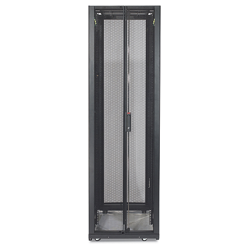 Netshelter Sx 48u 600mm Wide X 1200mm Deep Enclosure With Sides & No Doors Black