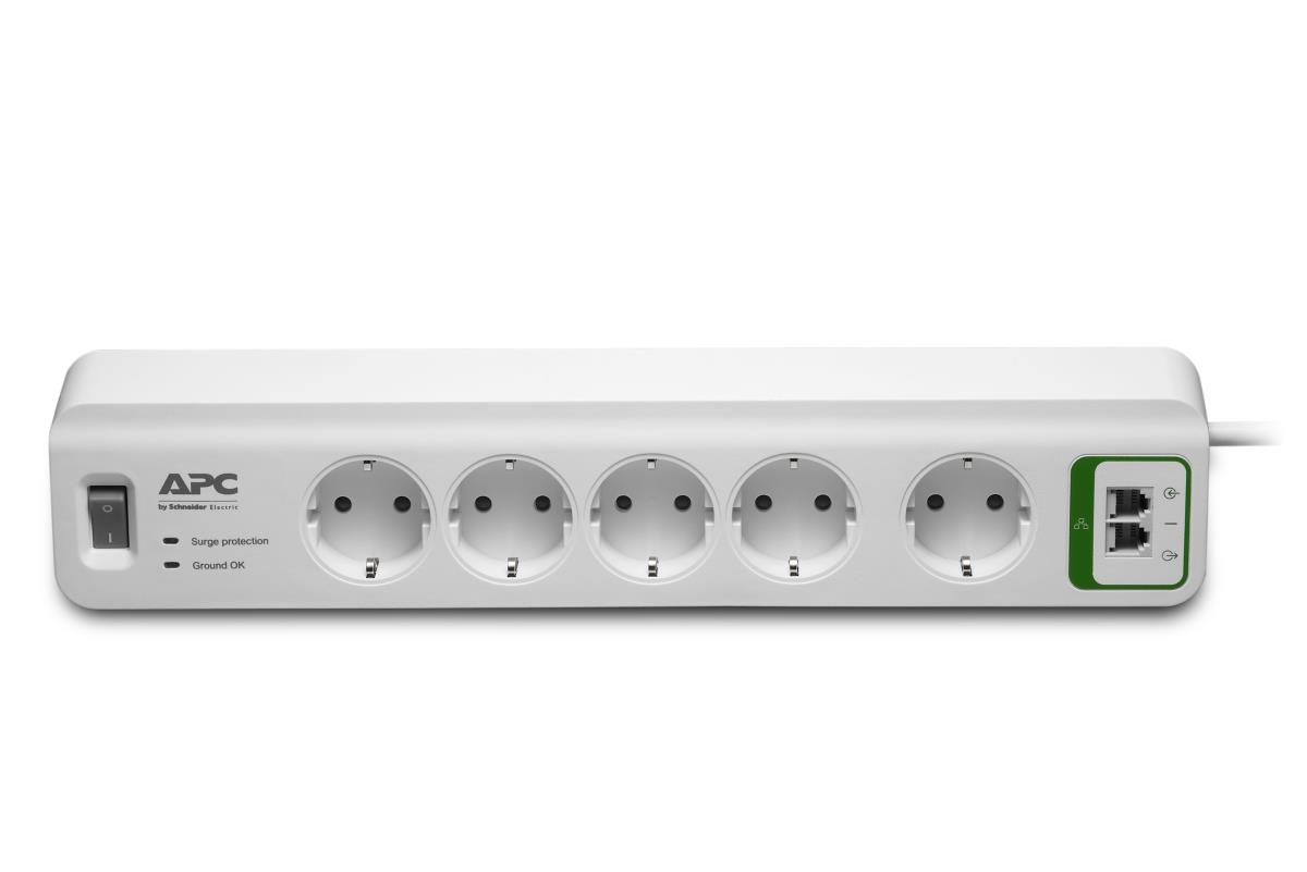 Essential SurgeArrest 5 Outlets With Phone Protection 230v Germany