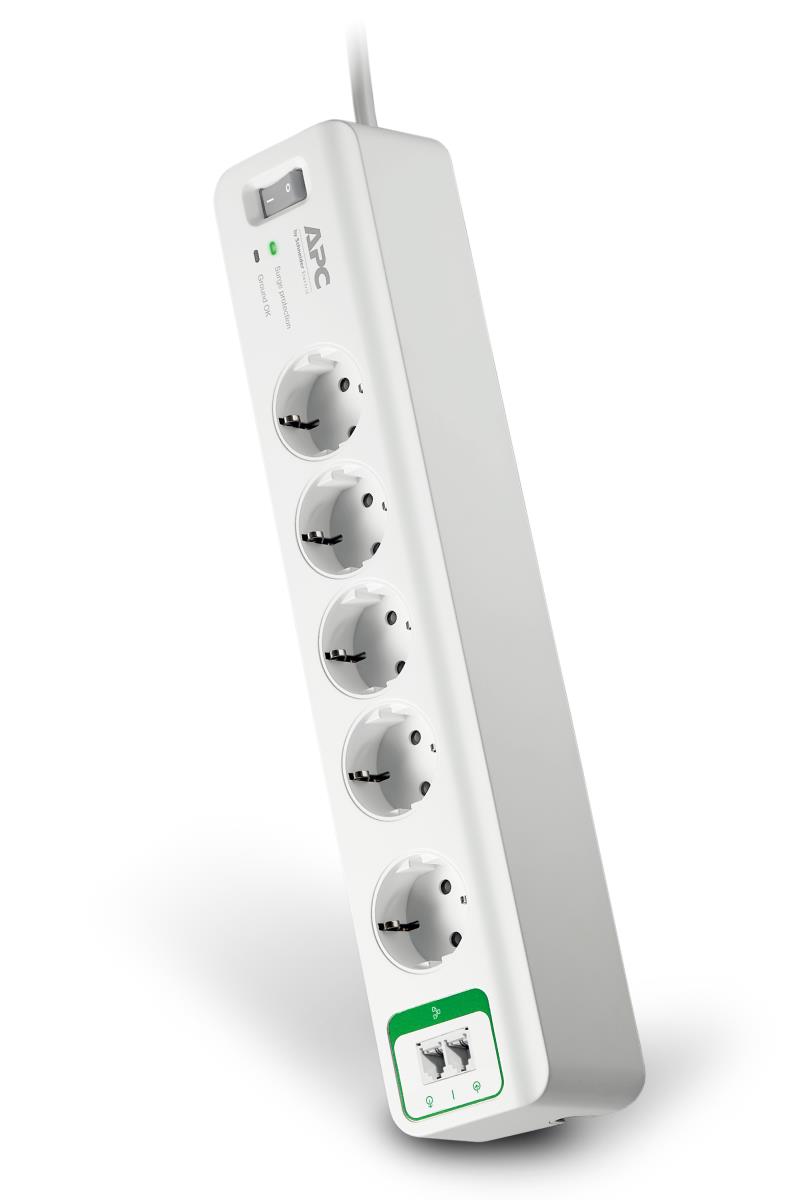 Essential SurgeArrest 5 Outlets With Phone Protection 230v Germany