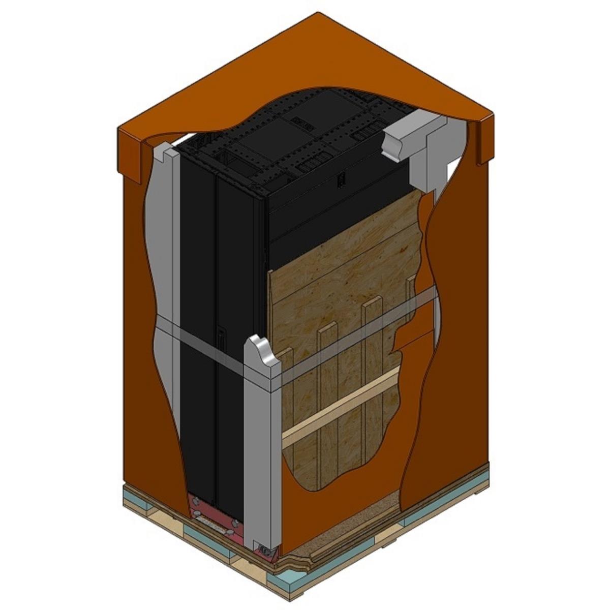 NetShelter SX, Server Rack Enclosure, 42U, Shock Packaging, 2000 lbs, Black, 1991H x 600W x 1070D mm