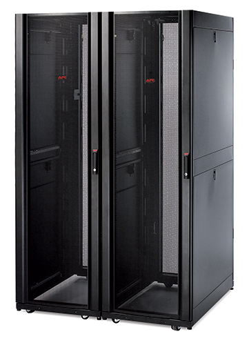NetShelter SX, Server Rack Enclosure, 42U, Shock Packaging, 2000 lbs, Black, 1991H x 600W x 1070D mm