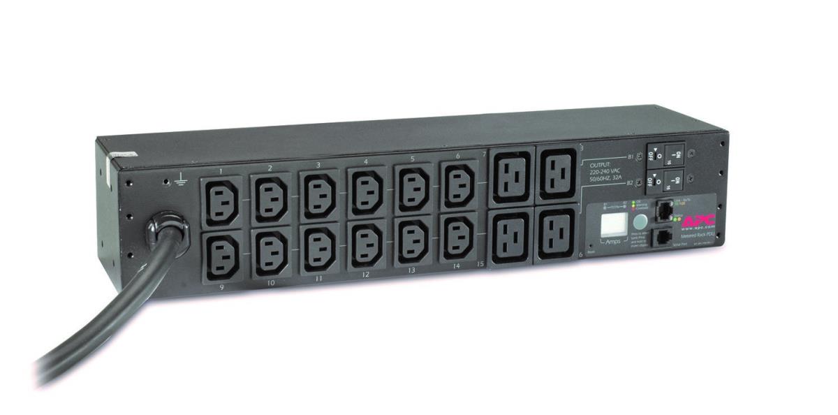 Rack PDU, Metered, 2U, 32A, 230V, (12) C13 & (4) C19
