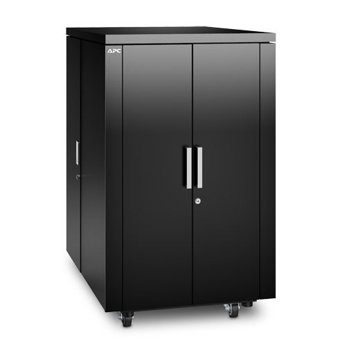NetShelter CX24U Secure Soundproof Server Room in a Box Enclosure Shock Packaging Black