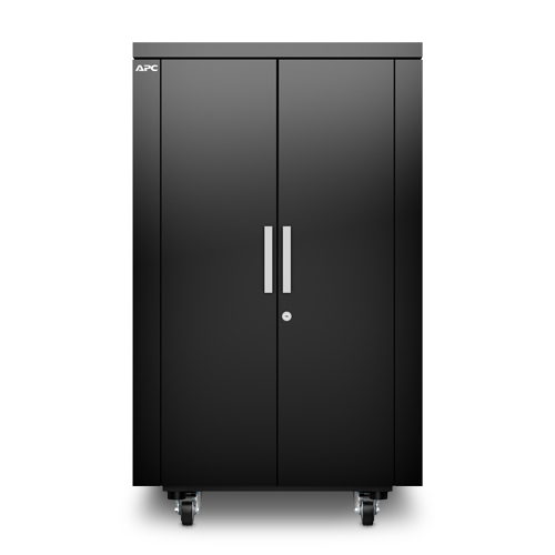 NetShelter CX24U Secure Soundproof Server Room in a Box Enclosure Shock Packaging Black