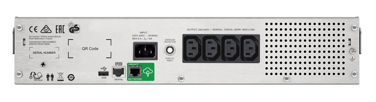 Smart-UPS C 1000VA LCD RM 2U 230V with SmartConnect