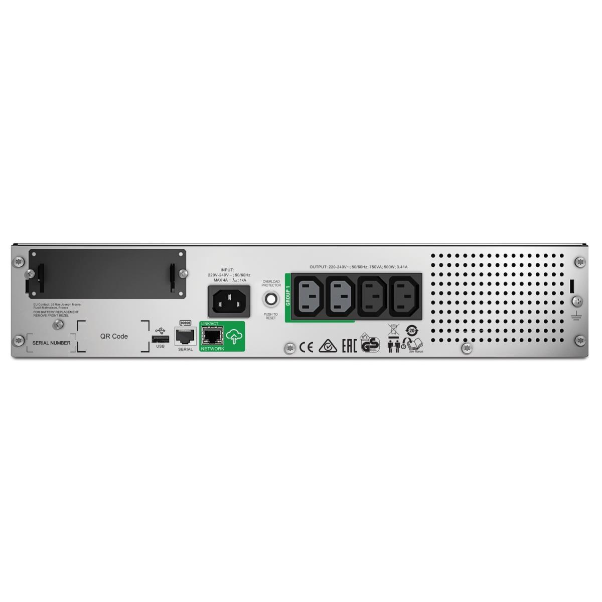 Smart-UPS 750VA LCD RM 2U 230V with SmartConnect