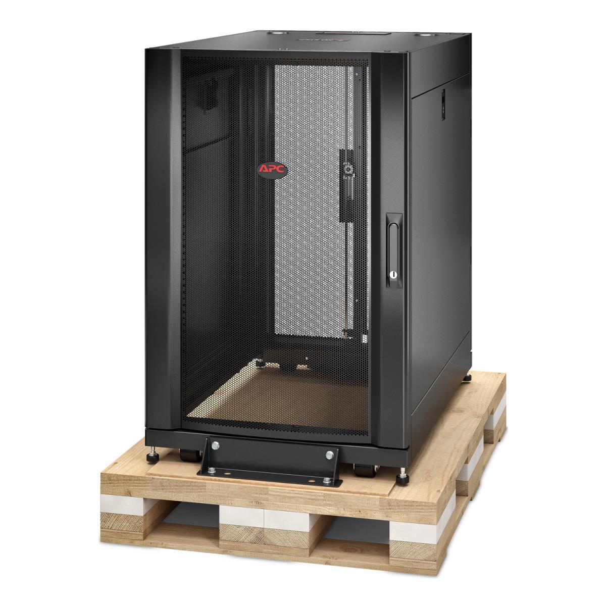 NetShelter SX 18U Server Rack Enclosure 600mm x 900mm with Sides Black Shock Packaging