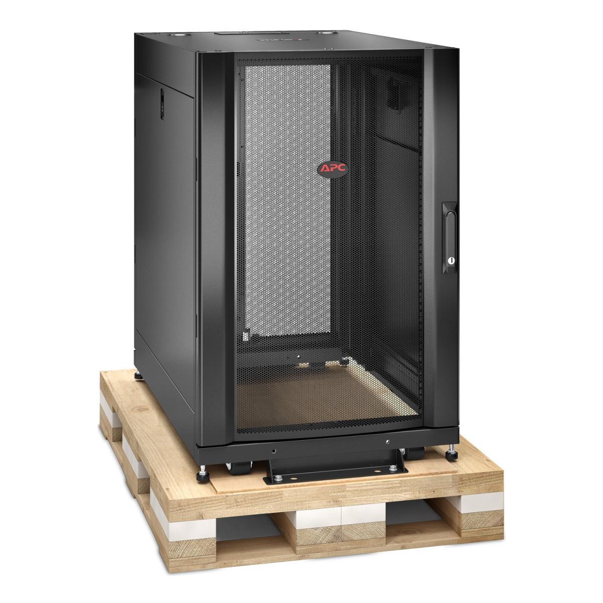 NetShelter SX 18U Server Rack Enclosure 600mm x 900mm with Sides Black Shock Packaging