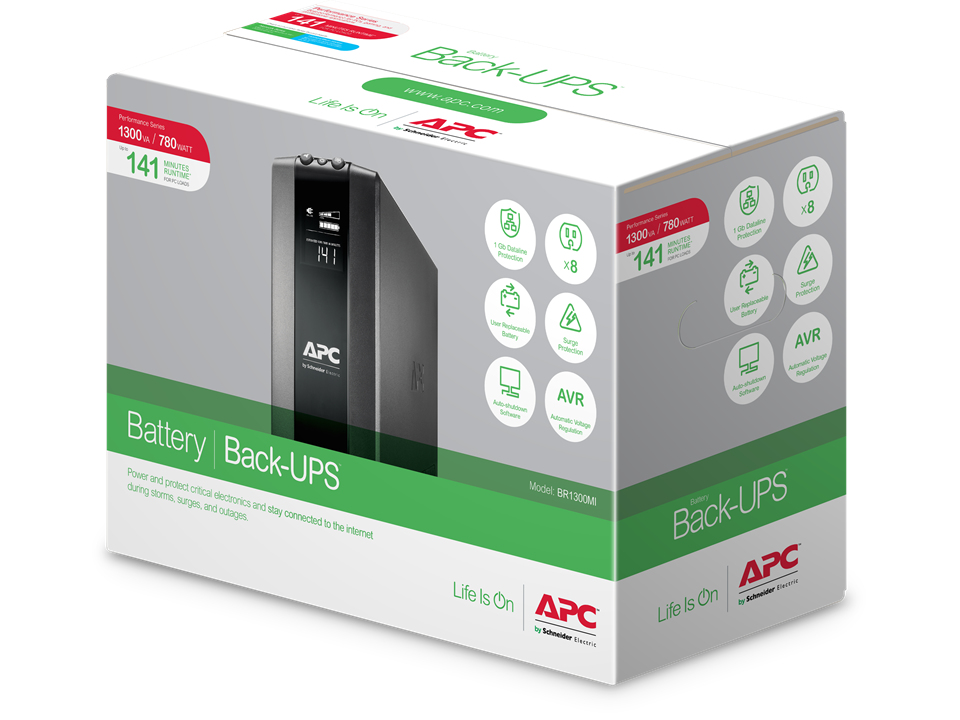 Back UPS Pro BR 1300VA 8 Out AVR