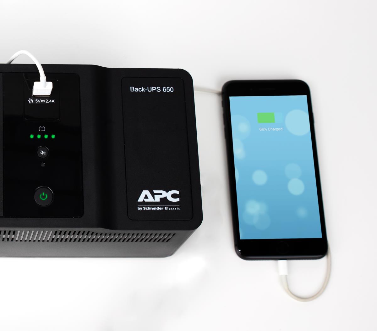 Back-UPS 650VA 400Watts 230V, 1 USB Charging Port German