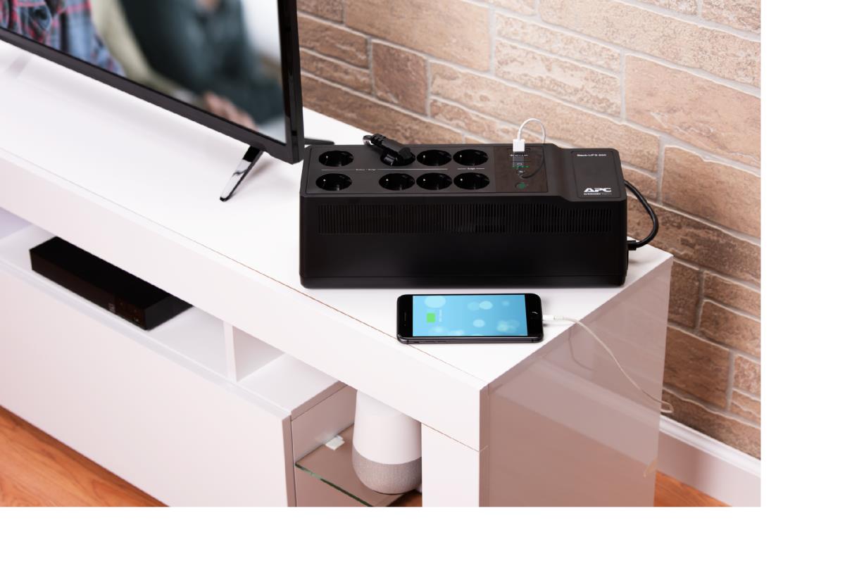Back-UPS 650VA 400Watts 230V, 1 USB Charging Port German
