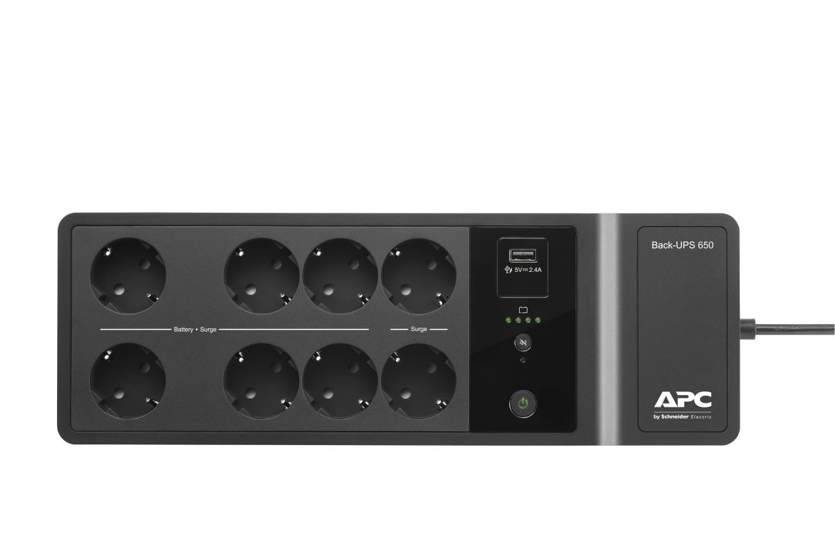 Back-UPS 650VA 400Watts 230V, 1 USB Charging Port German