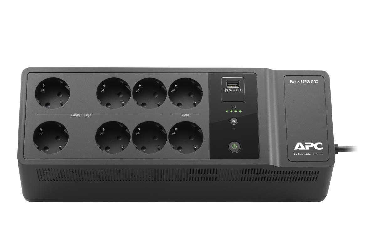 Back-UPS 650VA 400Watts 230V, 1 USB Charging Port German