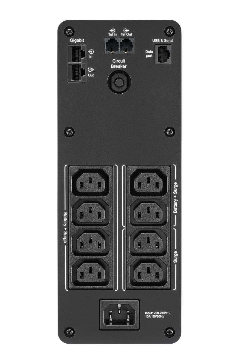 Back-UPS Pro BR 1600VA 960Watts, Sinewave, 8 Outlets, AVR, LCD interface