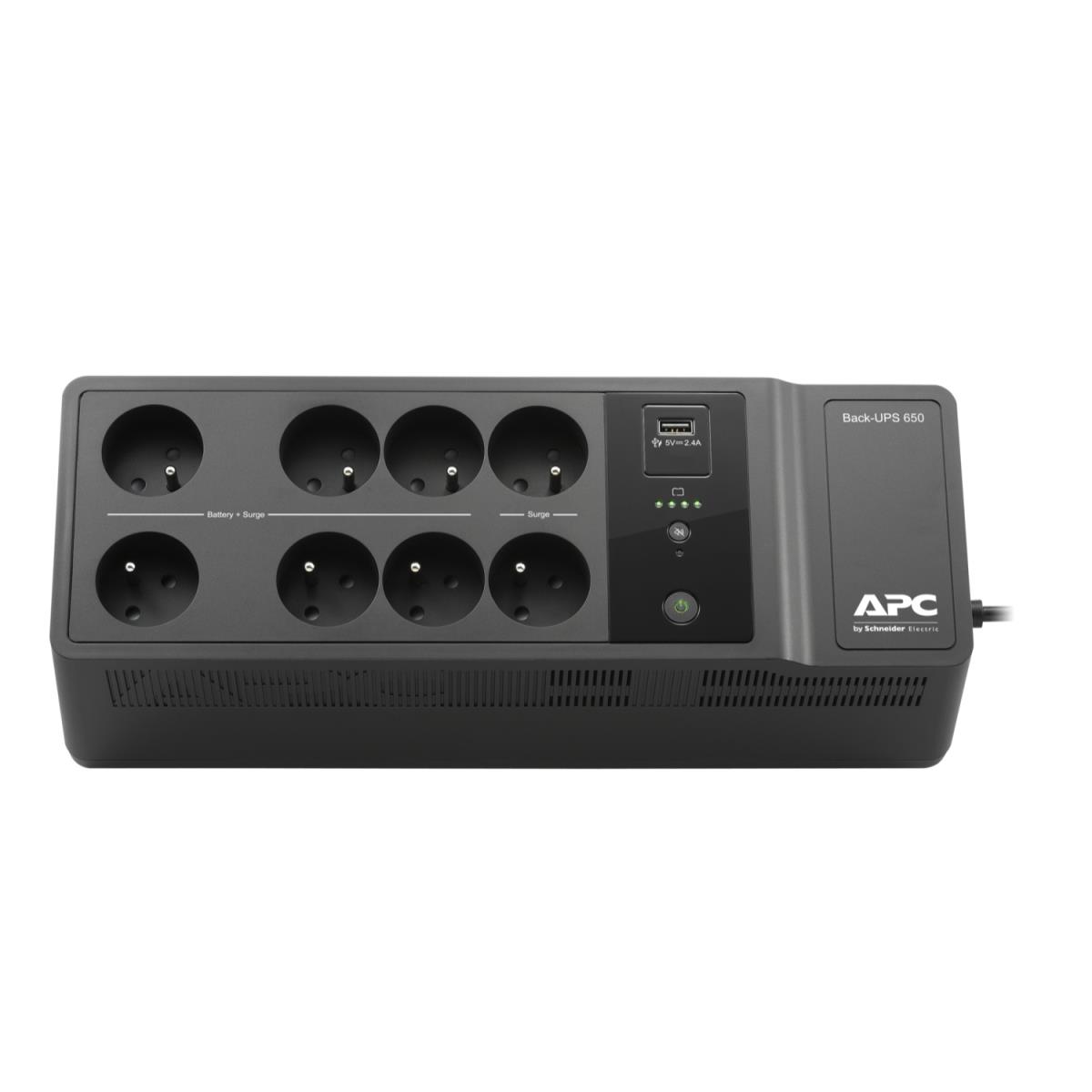 Back-UPS 650va 400w 230v - 8x French/belgian Outlets - 1x USB-a Charging Port