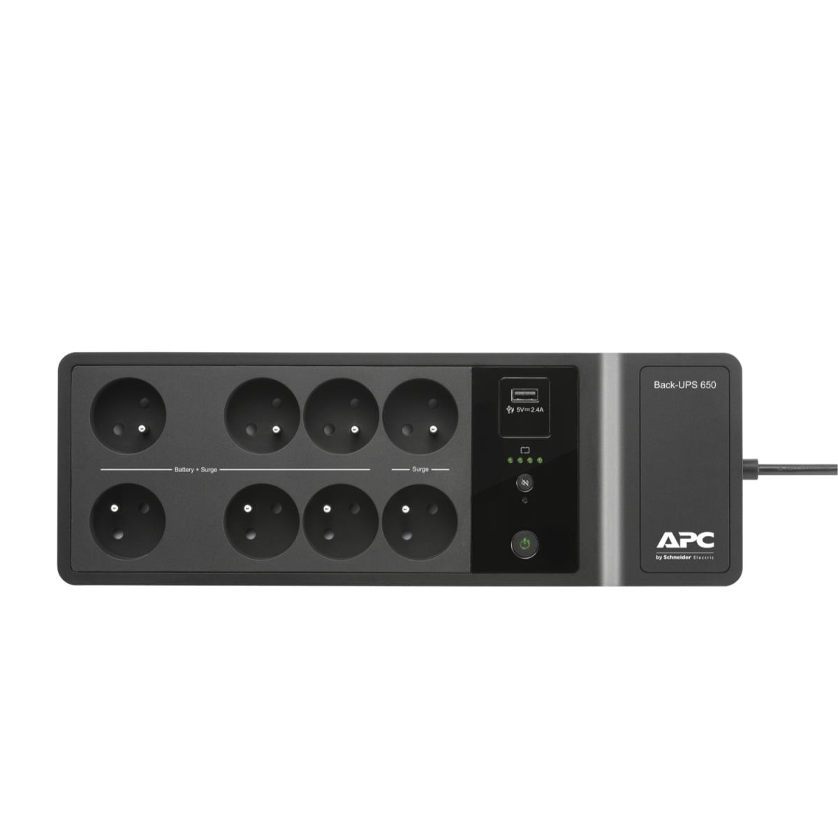 Back-UPS 650va 400w 230v - 8x French/belgian Outlets - 1x USB-a Charging Port