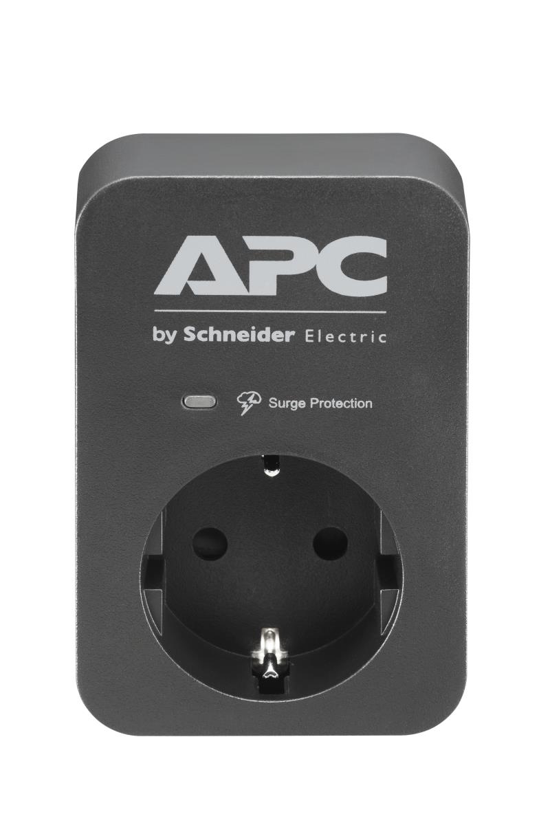 Essential SurgeArrest 1 Outlet Black 230V Germany