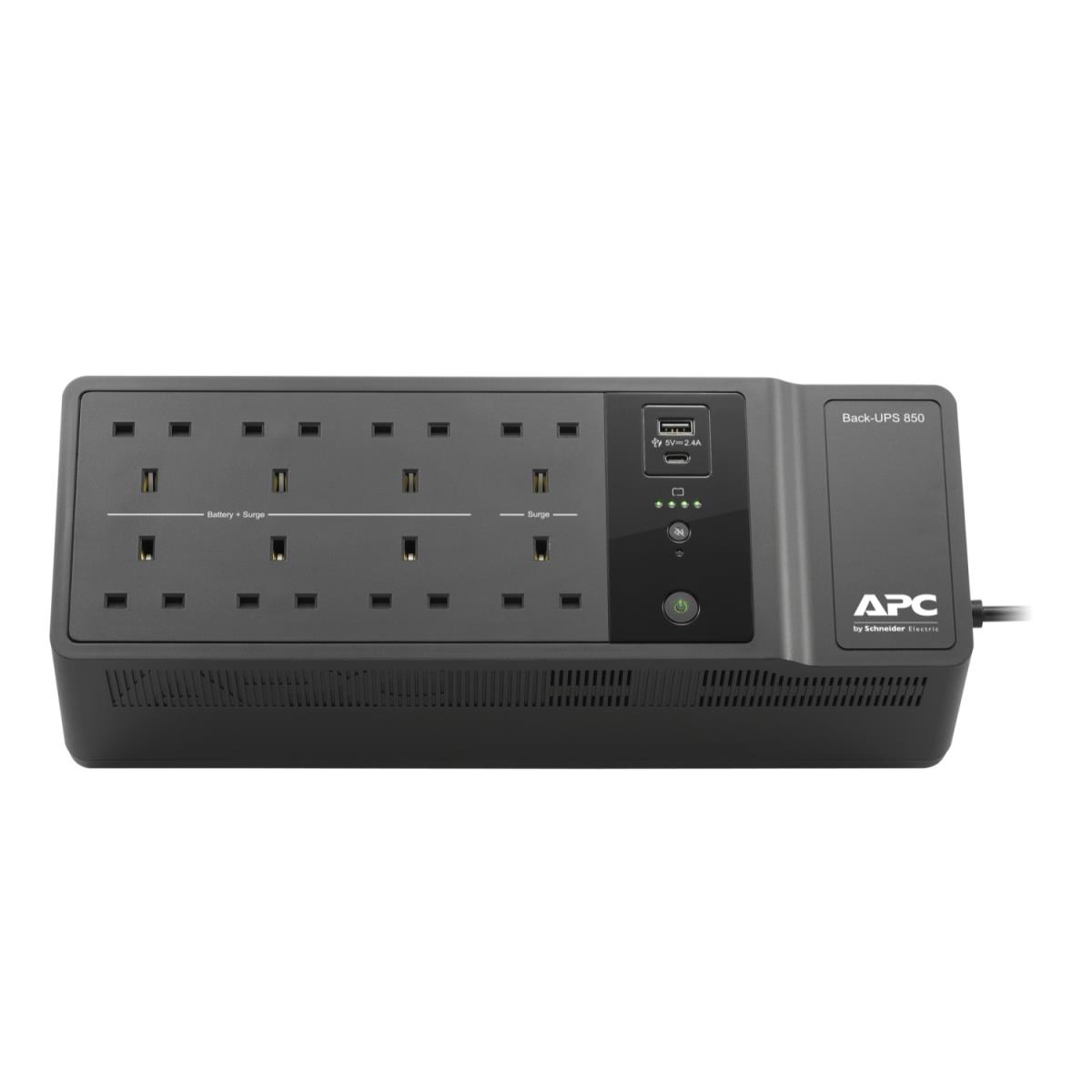 Back-UPS 850VA 520Watts 230V, USB Type-C and A Charging Ports - British BS1363A