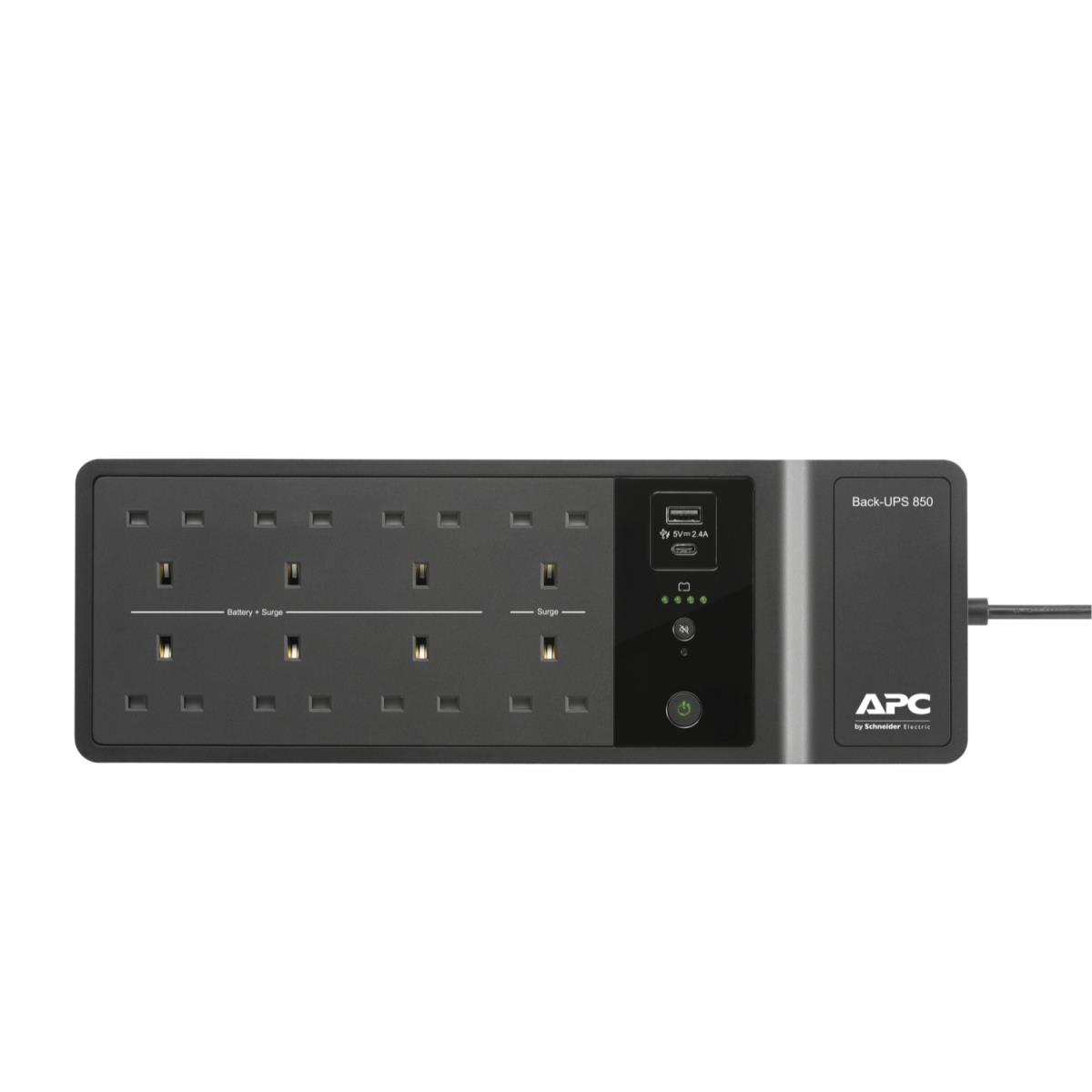 Back-UPS 850VA 520Watts 230V, USB Type-C and A Charging Ports - British BS1363A