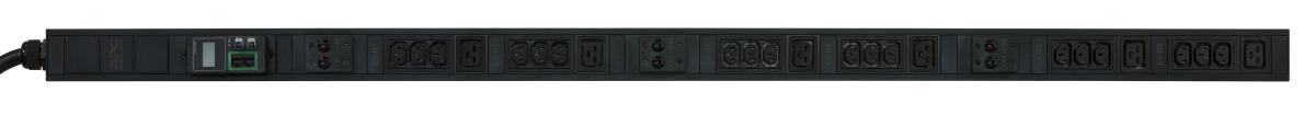Easy PDU, Metered, Zero U, 22kW, 230V, (18) C13 & (6) C19;IEC309