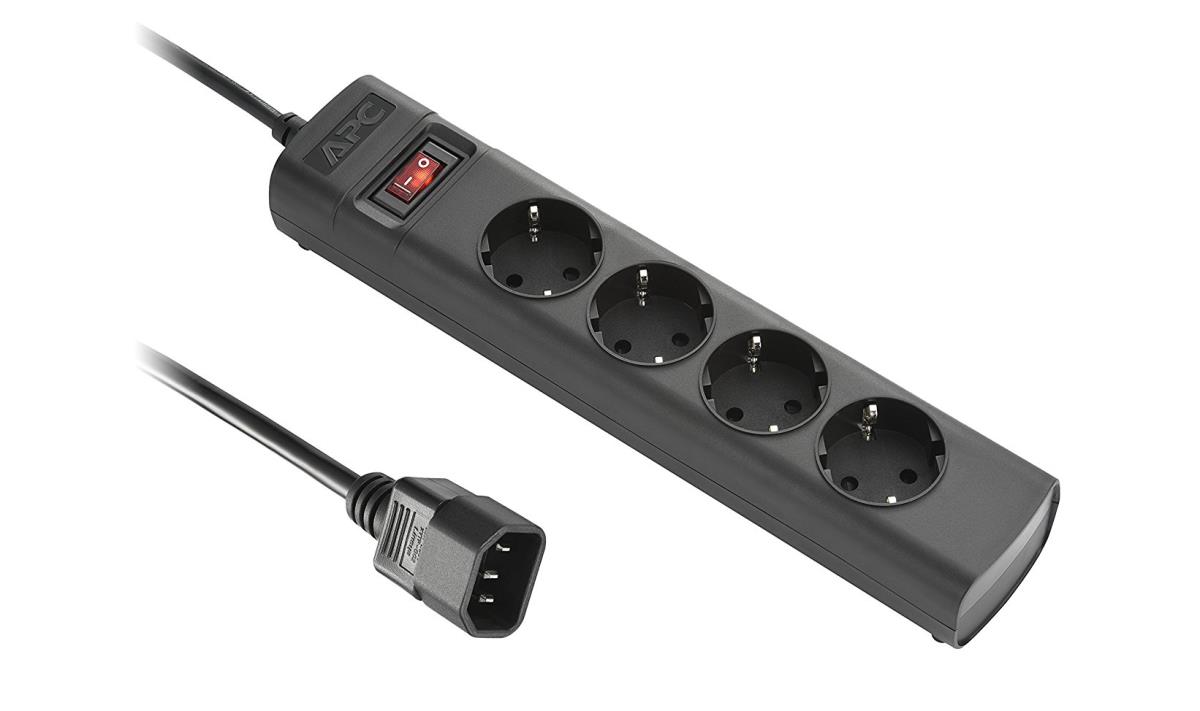 UPS Power Strip, IEC C14 TO 4 Outlet Schutzkontakt (CEE 7/3), 230V Germany